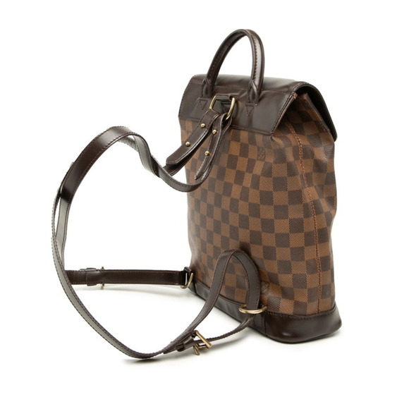 LOUIS VUITTON Brown Damier Leather Backpack main image 6